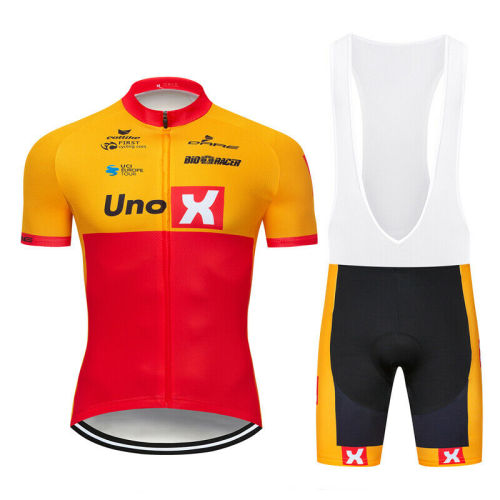 Mens Cycling Short Sleeve Jersey Set Bike Shirt Bibs Shorts Set Bicycle Clothing