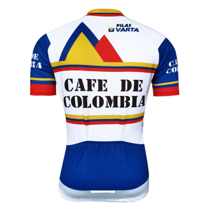 Team Cafe De Colombia Mens Cycling Jersey Bib Shorts Kits Shirt Tights Bike Wear