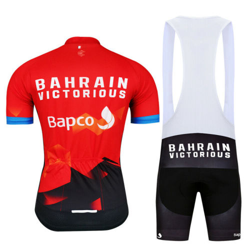 Mens Cycling Jersey Bib Shorts Set 2021 Team Riding Race Outfits Shirt Trousers