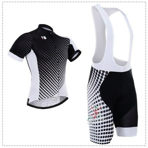 New Mens Cycling Jersey Bib Shorts Set Cushion Team Bike Outfit Bicycle Clothing