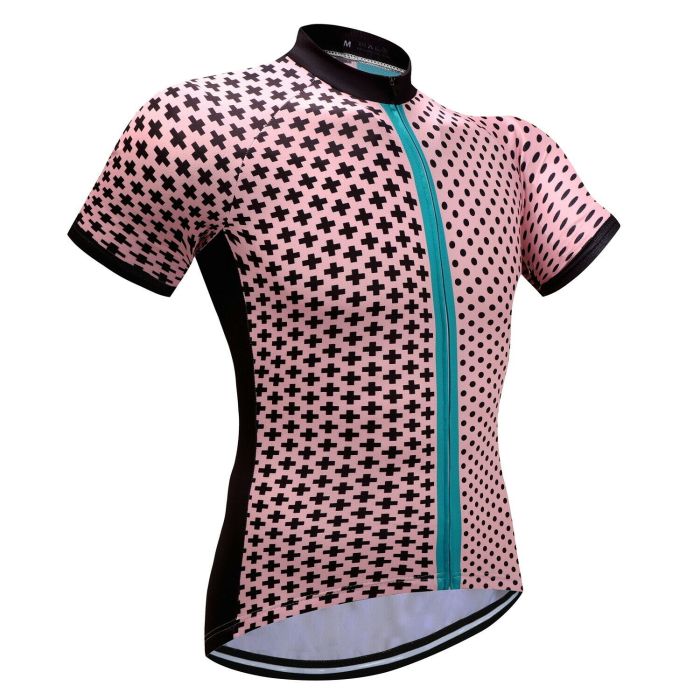 Hot Pink Mens Cycling Jersey Bib Shorts Kit Bike Riding Short Shirt Trousers Set