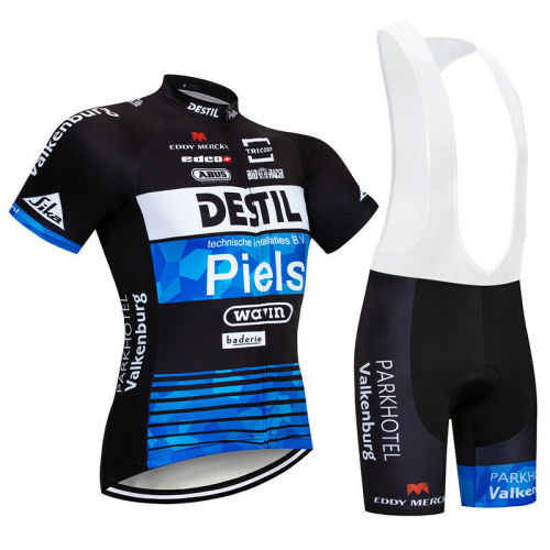 Men's Bike Clothing Kits Cycling Jersey Short Bib Shots Set Cushion Team Outfits