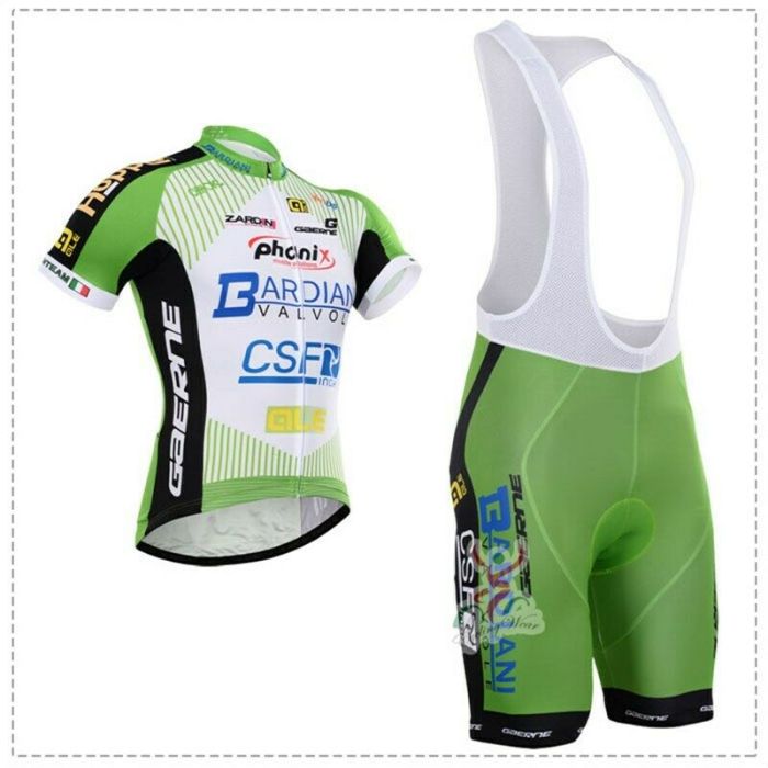 Green Men's Cycling Jersey & Bib Shorts Set Bike Riding Shirt Short Tights Kits