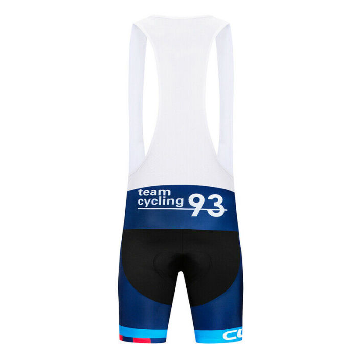 2022 Blue Team Men Biking Cycling Jersey And Bib Shorts Set