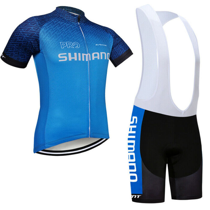 Mens Team Cycling Jersey Bike Bib Shorts Set Padded Shirt Brace Tights Kits 2021