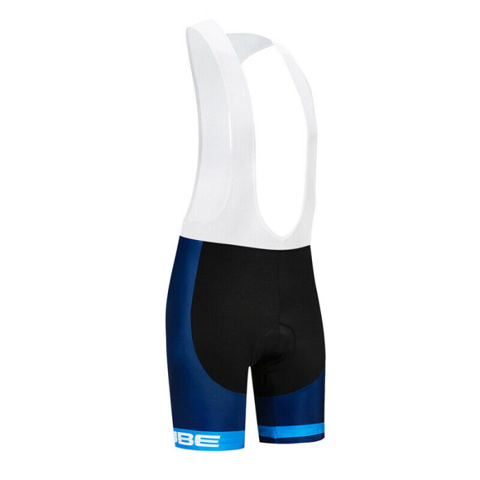 2022 Blue Team Men Biking Cycling Jersey And Bib Shorts Set