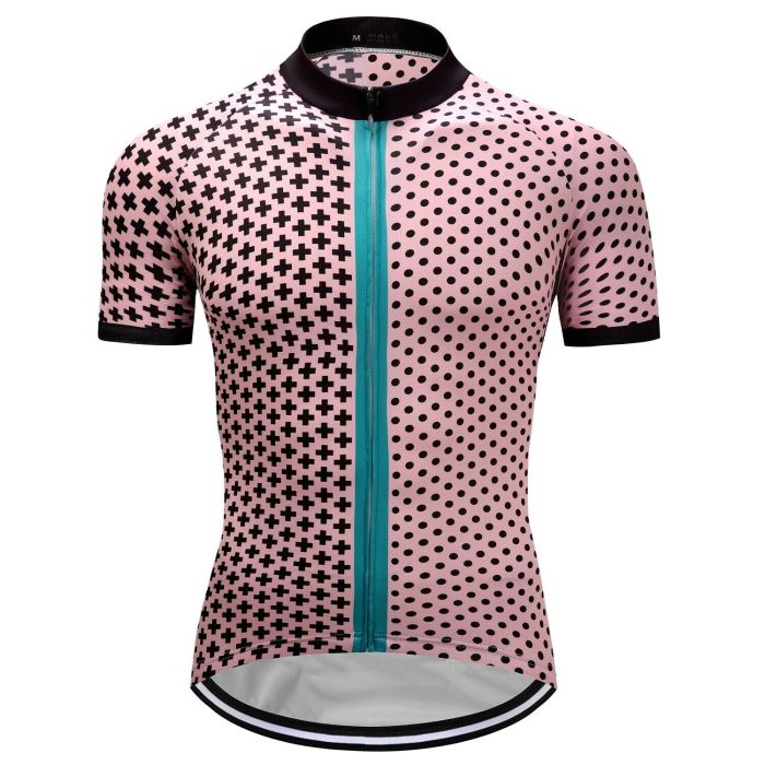 Hot Pink Mens Cycling Jersey Bib Shorts Kit Bike Riding Short Shirt Trousers Set