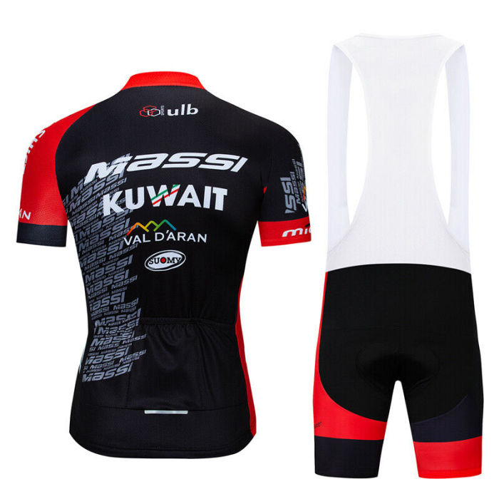 Men Short Sleeve Cycling Jersey Bib Shorts Set Summer Racing Clothes Jersey Kits