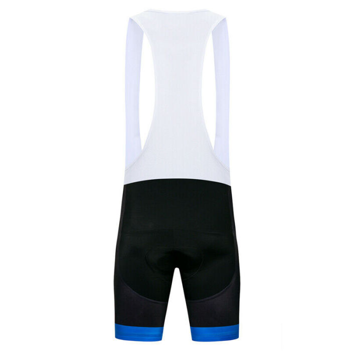 2021 Men's Pro Blue Cycling Jersey Bib Shorts Kits Short Sleeve Shirt Pad shorts Set