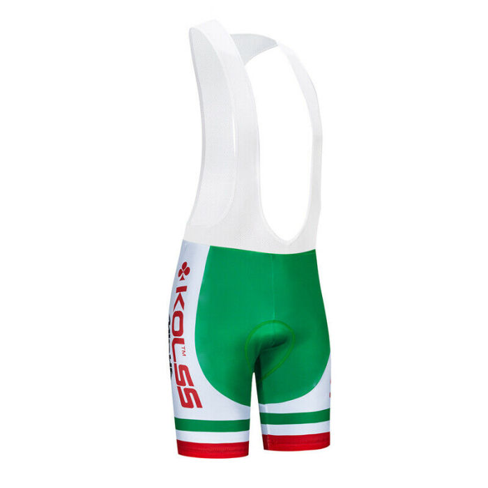 2021 Green Men Cycling Jersey Cycle Shirt Bib Shorts Set Bike Shirt Padded Pants Kits