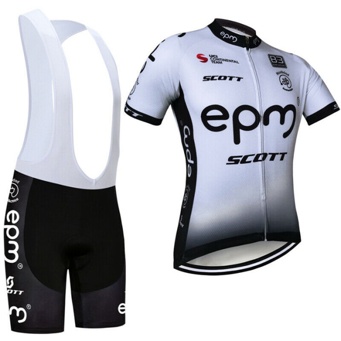 2021 Men Team Cycling Short Sleeve Jersey Cycling Bib Shorts Set Riding Clothing