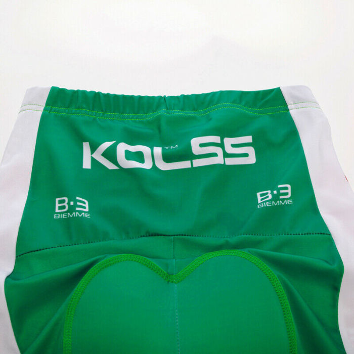 2021 Green Men Cycling Jersey Cycle Shirt Bib Shorts Set Bike Shirt Padded Pants Kits