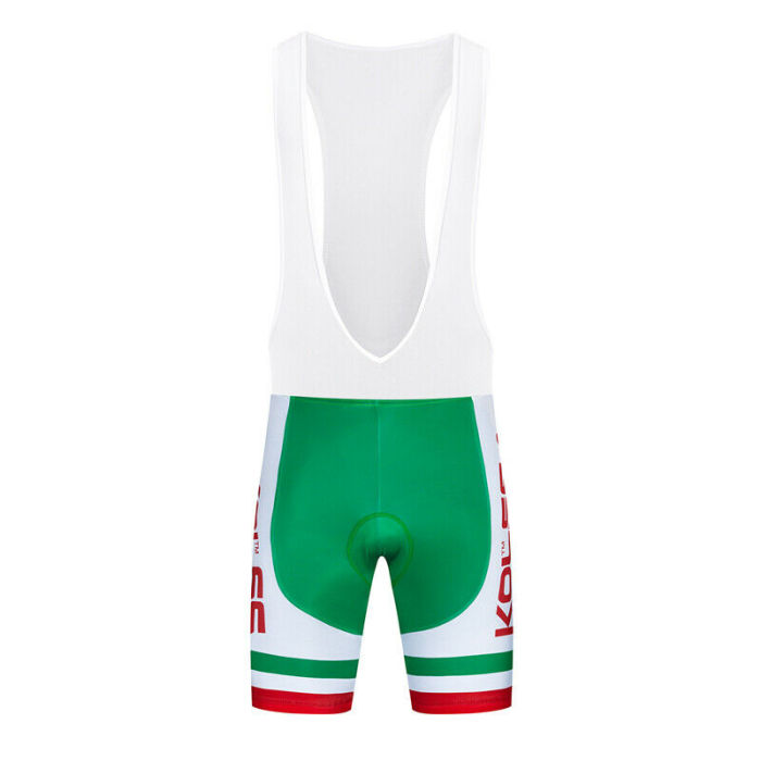 2021 Green Men Cycling Jersey Cycle Shirt Bib Shorts Set Bike Shirt Padded Pants Kits