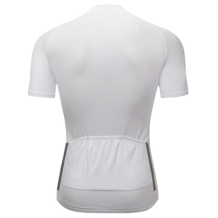 2021 Mens Cycling Plain White Jersey Bib Shorts Kits Bike Short Shirt Brace Pants Set