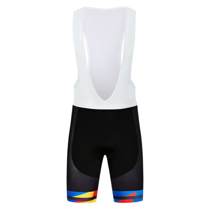 2021 Men's Cycling Jersey Bib Shorts Kits Orange Short Sleeve Riding Shirt Shorts Set