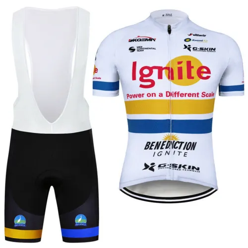 2021 Men's Cycling Jersey Bib Shorts Set Cycling Shirt Brace Pants Short Kits Maillot