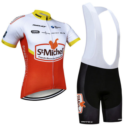 2021 Men's Cycling Jersey Set Shirt Bib Shorts Kits Shirt Pants Summer Bike Uniforms