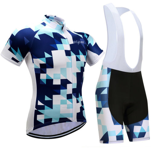 2021 Unique Mosaic Men's Cycling Jersey Bib Shorts Set Riding Short Bike Shirt Pants