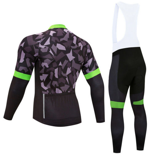 2020 Cannondale Team Black Mens Cycling Long Sleeve Jersey And Bib Pants Set