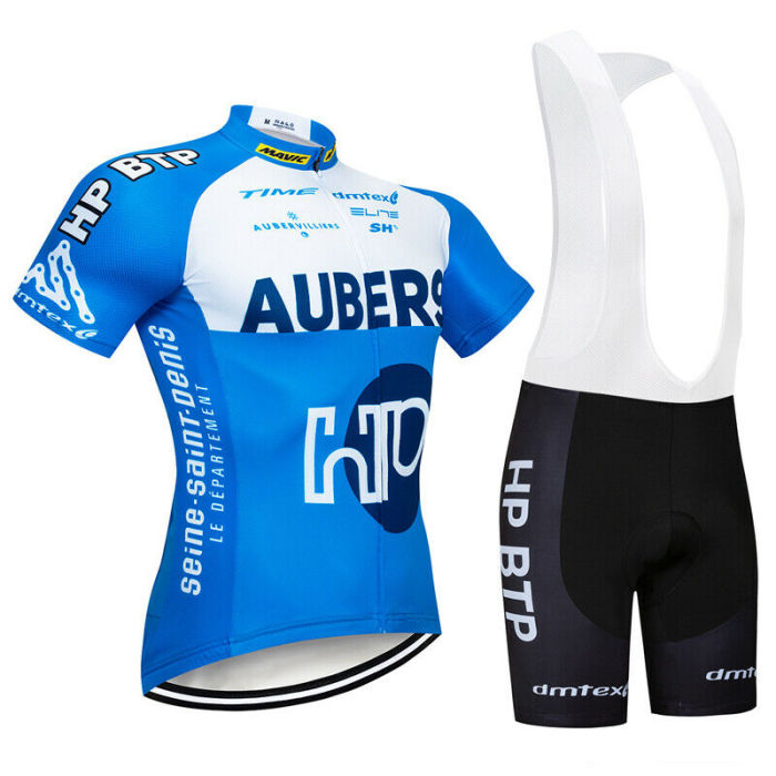 Mens Cycling Bib Kits Short Sleeve Cycle Jersey Shirt Padded Shorts Set Garments 2021