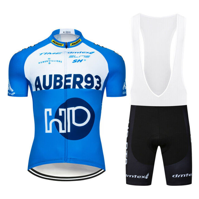 Mens Cycling Bib Kits Short Sleeve Cycle Jersey Shirt Padded Shorts Set Garments 2021