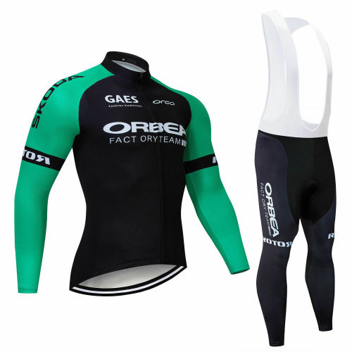 2021 Black Color Long Sleeve Mens Cycling Jersey Set Long Sleeve Mens Cycling Shirt