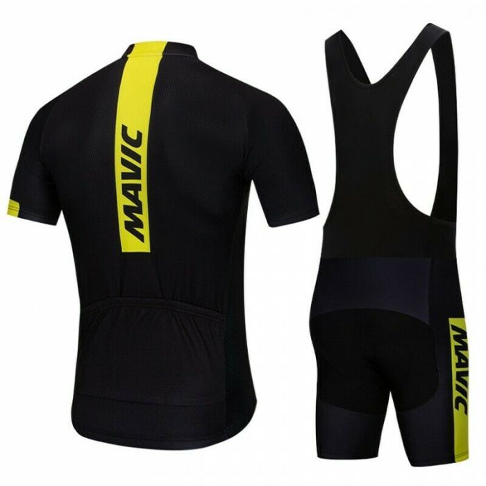 2021 Black Color Mens Cycling Jersey Bib Short Set Short Sleeve Mens Cycling Jersey