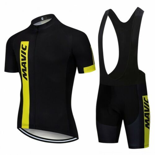 2021 Black Color Mens Cycling Jersey Bib Short Set Short Sleeve Mens Cycling Jersey