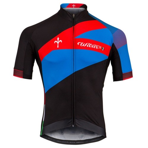 2021 Wilier Spark Blue-Red Cycling Jersey And Bib Shorts Set