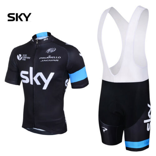 2021 Mens Cycling Team Short Sleeve Bicycle Jersey + Bib Shorts Set - Brand New