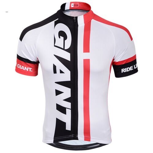 2021 Team Giant Mens Cycling Short Sleeve Jersey And Bib Shorts Set - Red/Black