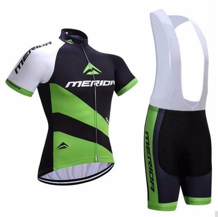 2021 Merida Bike Clothes Set Cycling Jersey Padded Bib Shorts Coolmax Kit S-5XL