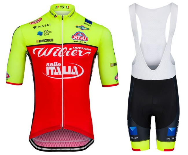 2021 Wilier Triestina Selle Italia Cycling Jersey And Bib Shorts Set