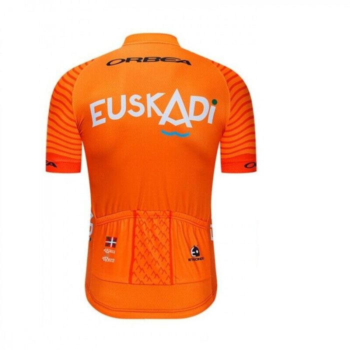 2021 Orange Summer Mens Cycling Jersey And Bib Shorts Mens Short Sleeve Cycling Shirt