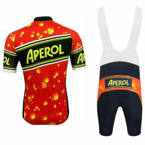 2021 NEW RETRO APEROL Cycling Jerseys Suit Bike Racing Gel Bib Short Kit