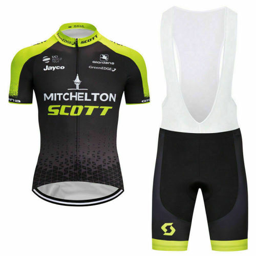 2021 Mens Team Racing Cycling Jersey and Bib Shorts Set Bike Short Sleeve Set MTB