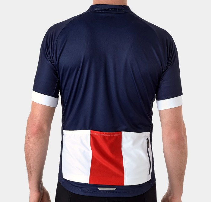 2021 Bontrager Trek Circuit Navy-Red Cycling Jersey And Bib Shorts Set