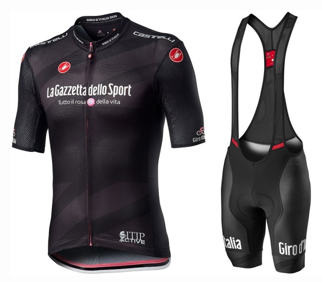 2020 GIRO D'ITALIA Maglia Nera Cycling Jersey And Bib Shorts Set