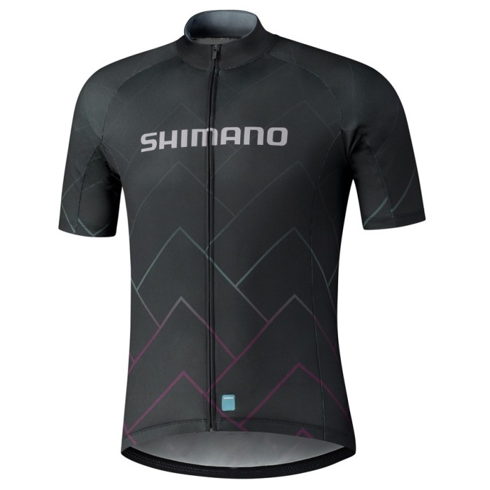 2021 Shimano Team Black Cycling Jersey And Bib Shorts Set