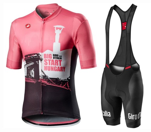 2020 GIRO D'ITALIA Hungary Big Start Cycling Jersey And Bib Shorts Set