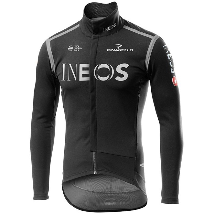 2020 INEOS Black Long Sleeve Cycling Jersey And Bib Pants Set