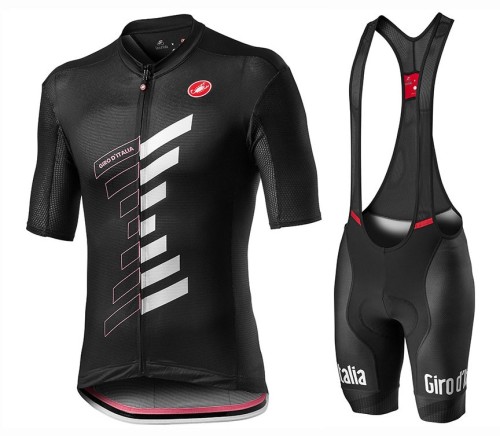 2020 GIRO D'ITALIA Trofeo Black Cycling Jersey And Bib Shorts Set