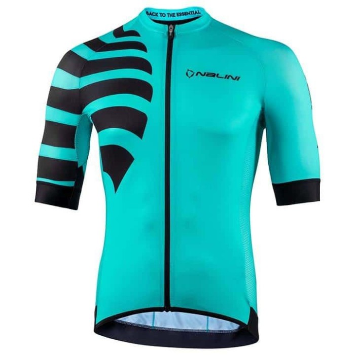 2021 Nalini Stripe Blue Cycling Jersey And Bib Shorts Set