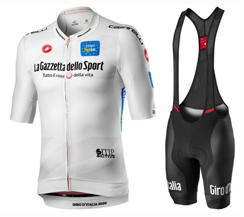 2020 GIRO D'ITALIA Maglia Bianca Cycling Jersey And Bib Shorts Set