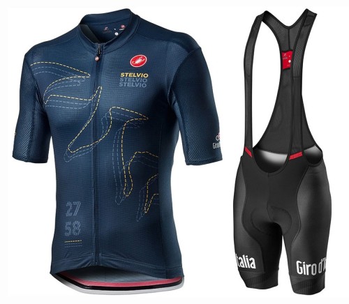 2020 GIRO D'ITALIA Stelvio Cycling Jersey And Bib Shorts Set