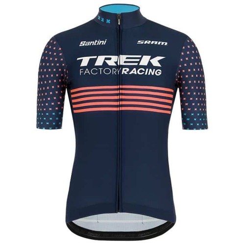 2021 TREK Factory Racing Dark Blue Cycling Jersey And Bib Shorts Set