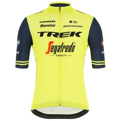 2021 TREK Segafredo Yellow Cycling Jersey And Bib Shorts Set