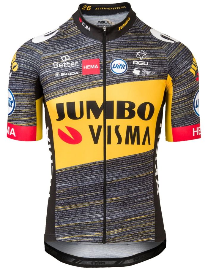 2021 Jumbo Visma TDF Edition Cycling Jersey And Bib Shorts Set