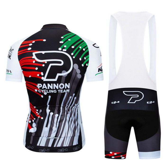 2021 Mens Cycling Kit Short Jersey Bib Shorts Set MTB Shirt Bottoms Padded Gear Black