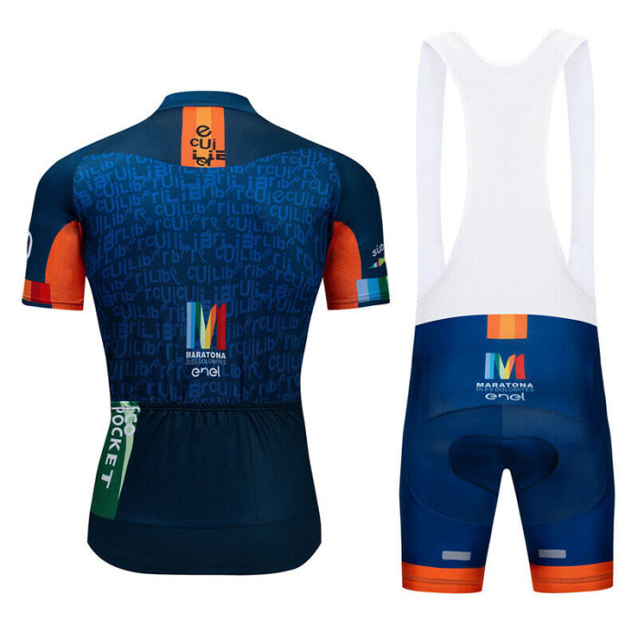 2021 Men's Cycling Jersey Ropa Bib Shorts Set Bike Shirt Maillots Pants Kits Pad